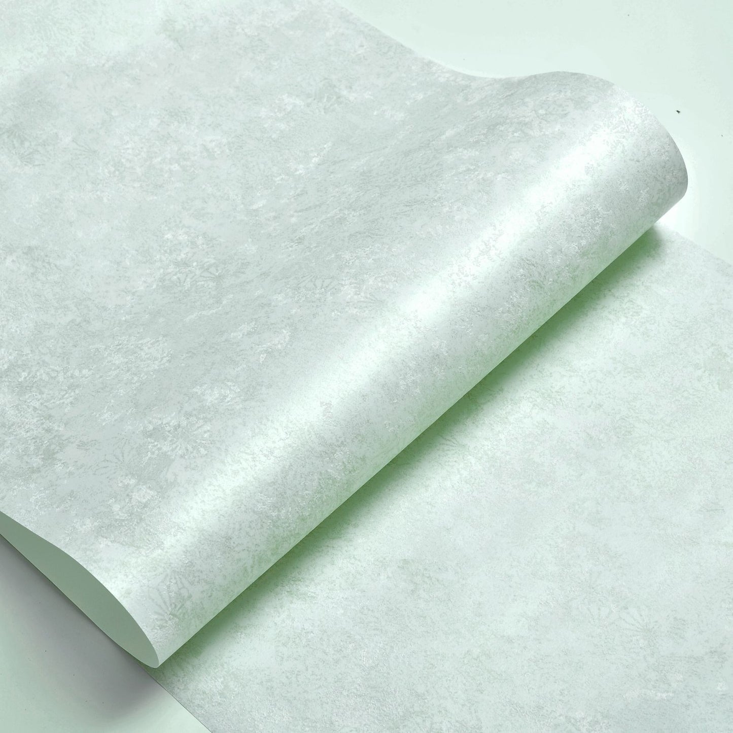 Papier Peint Intissé Voix Douce – Vert Brume Légère – 0,53 x 10 m