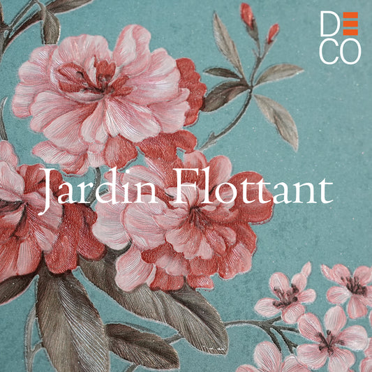 Decopine Floating Garden Vliestapete - Blau