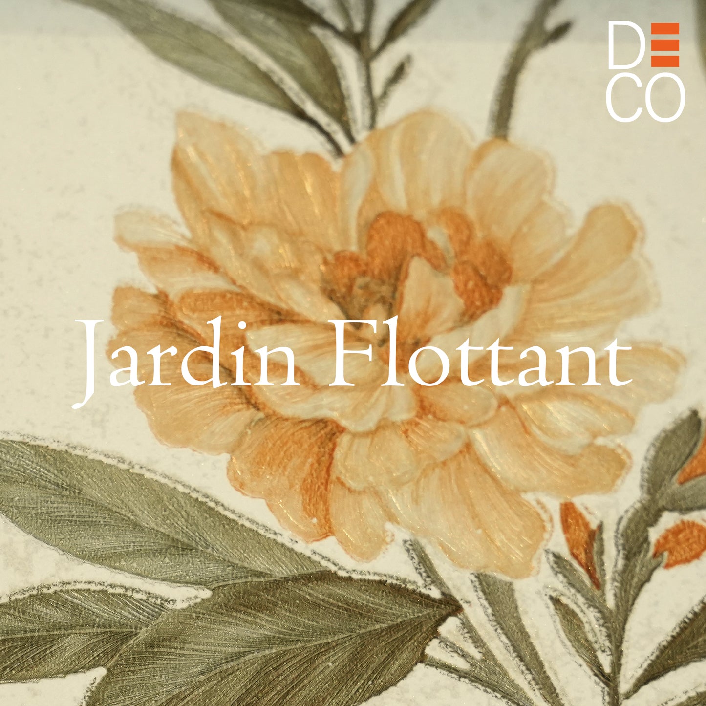 Decopine Floating Garden Non-Woven Wallpaper - Light Beige