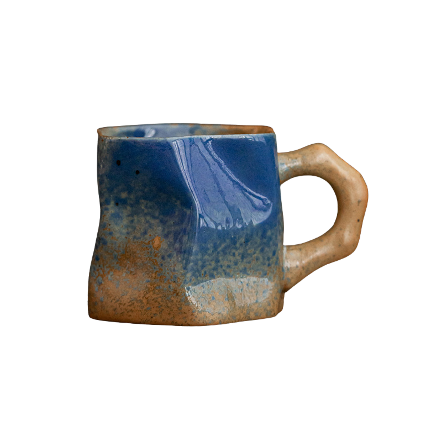 Lot de 2 Tasses en Céramique – Collection Dégradé Bleu (300 ml)