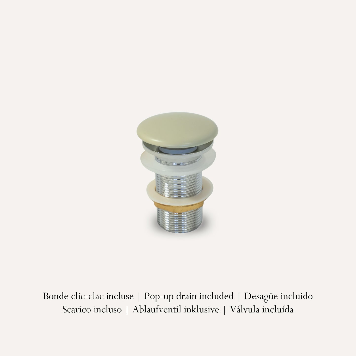 Vasque à Poser Carrée Arrondie Vert Sauge RIVÉO – 365 × 365 mm – Avec Bonde