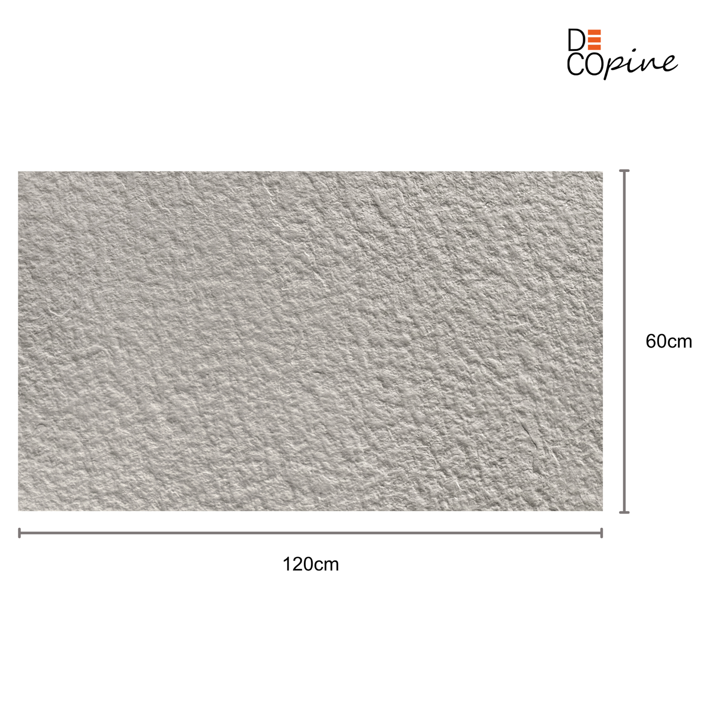 Panneau Mural Souple en Pierre Naturelle – Beige Gris Clair – 60×120 cm – Lot de 4 – Decopine - B01PB03