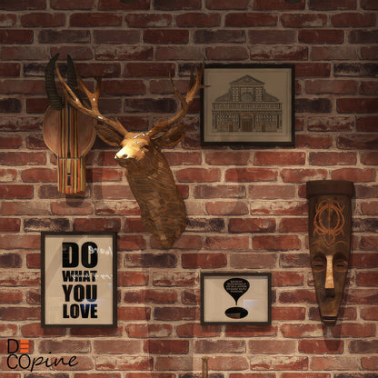 Natural Stone Effect Wallpaper – Beige and Brown Tones – 0.53 x 10m – Rustic Style