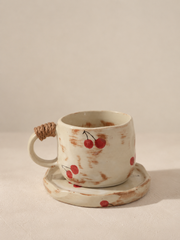 Ceramic Coffee Mug – Gradient White – Handmade – 300 ml