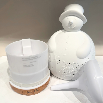 Diffuseur d’Huiles Essentielles en Céramique – Bonhomme de Neige