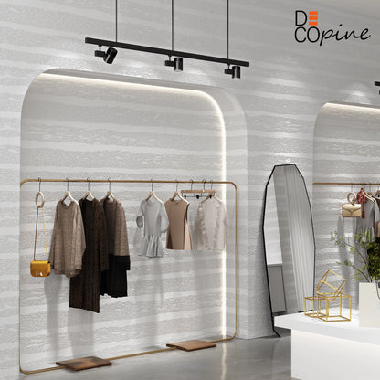 Papier Peint Auto-adhésif 3D – Texture Relief – Blanc – 60×280 cm