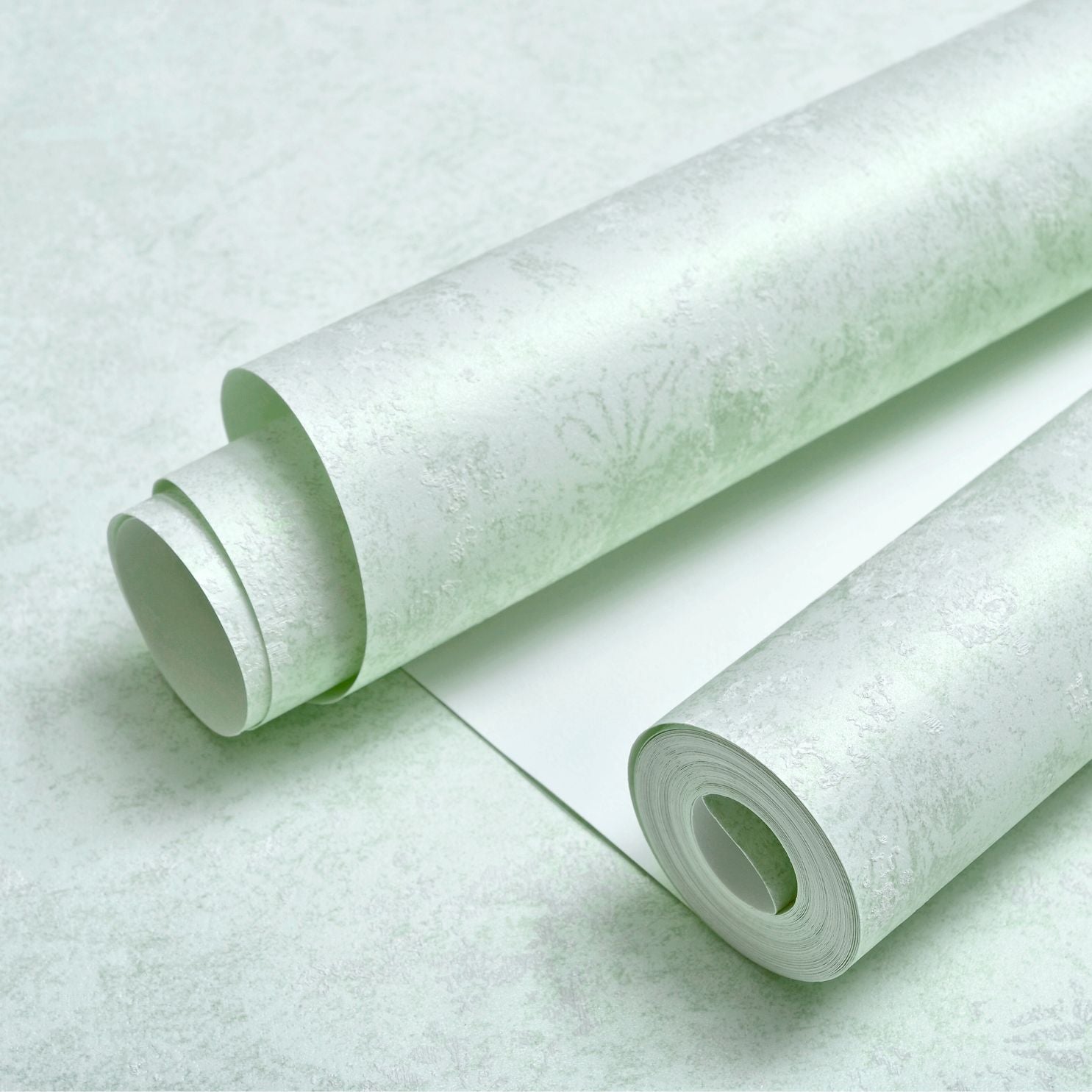 Non-Woven Wallpaper Gentle Voice – Light Mist Green – 0.53 x 10 m
