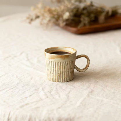 Tasse à Café en Céramique – Beige – Fait main – 170 ml
