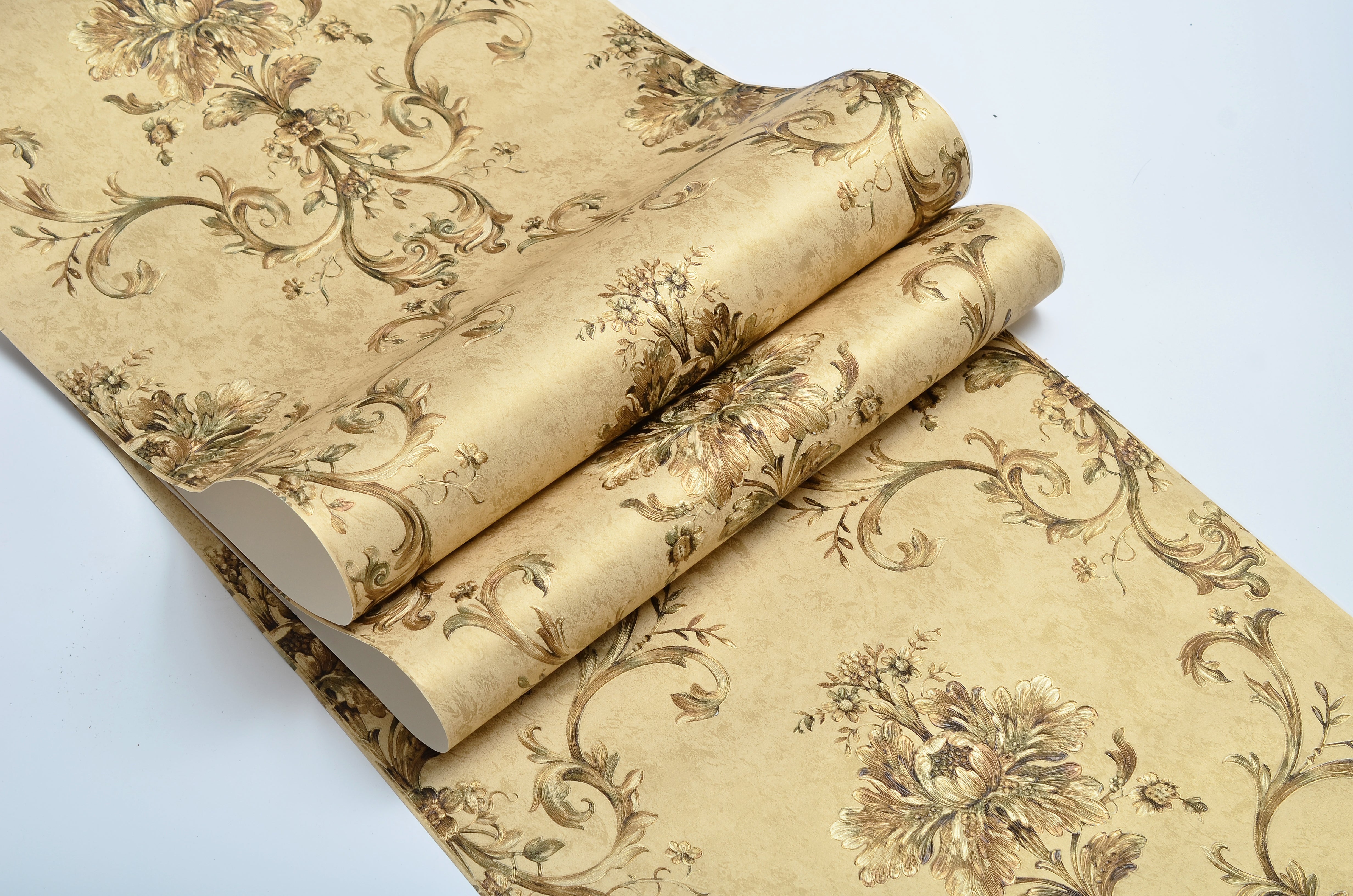Non-woven Wallpaper Maison d'Or – golden beige – 0.53 x 10m