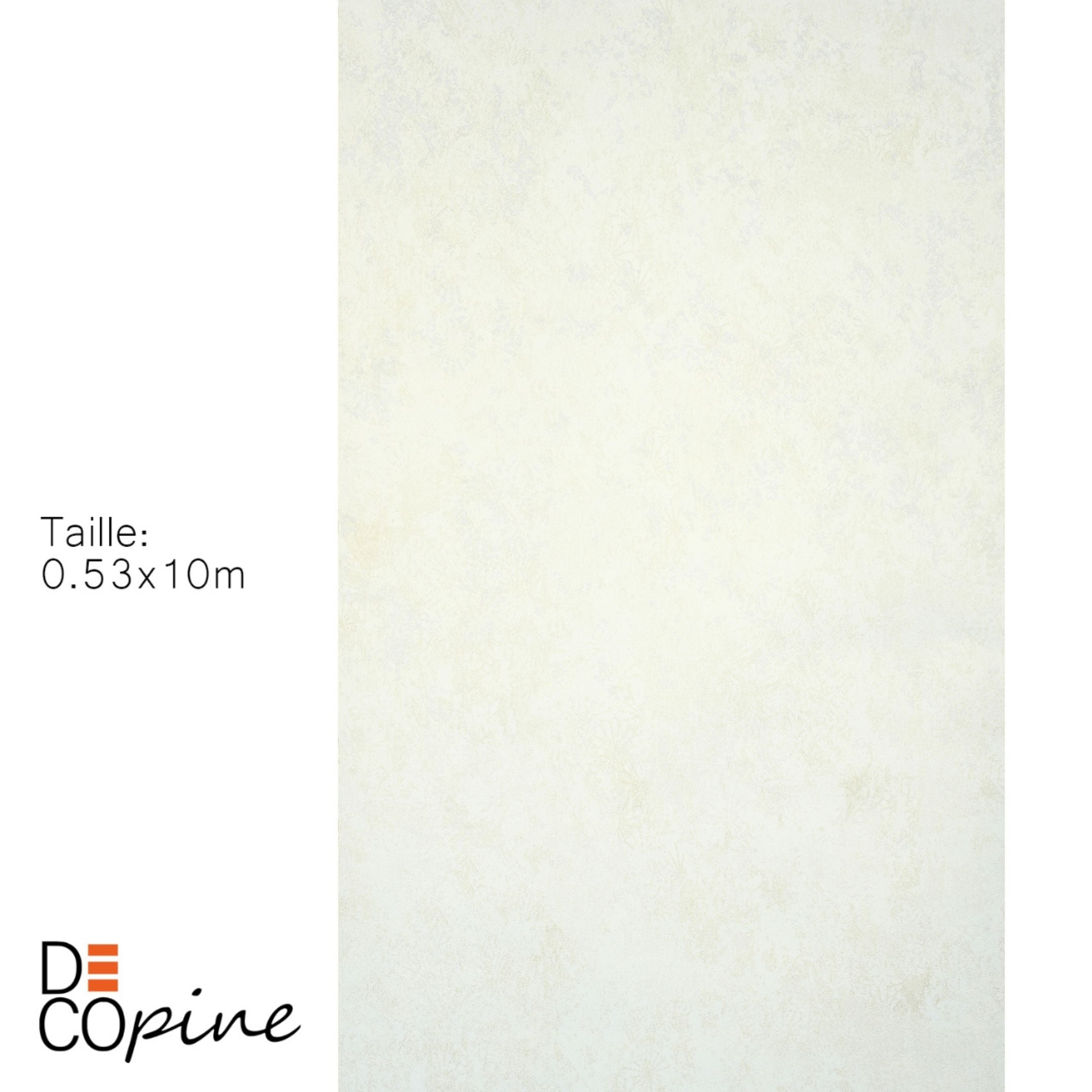 Non-Woven Wallpaper Gentle Voice – Nuanced White – 0.53 x 10m