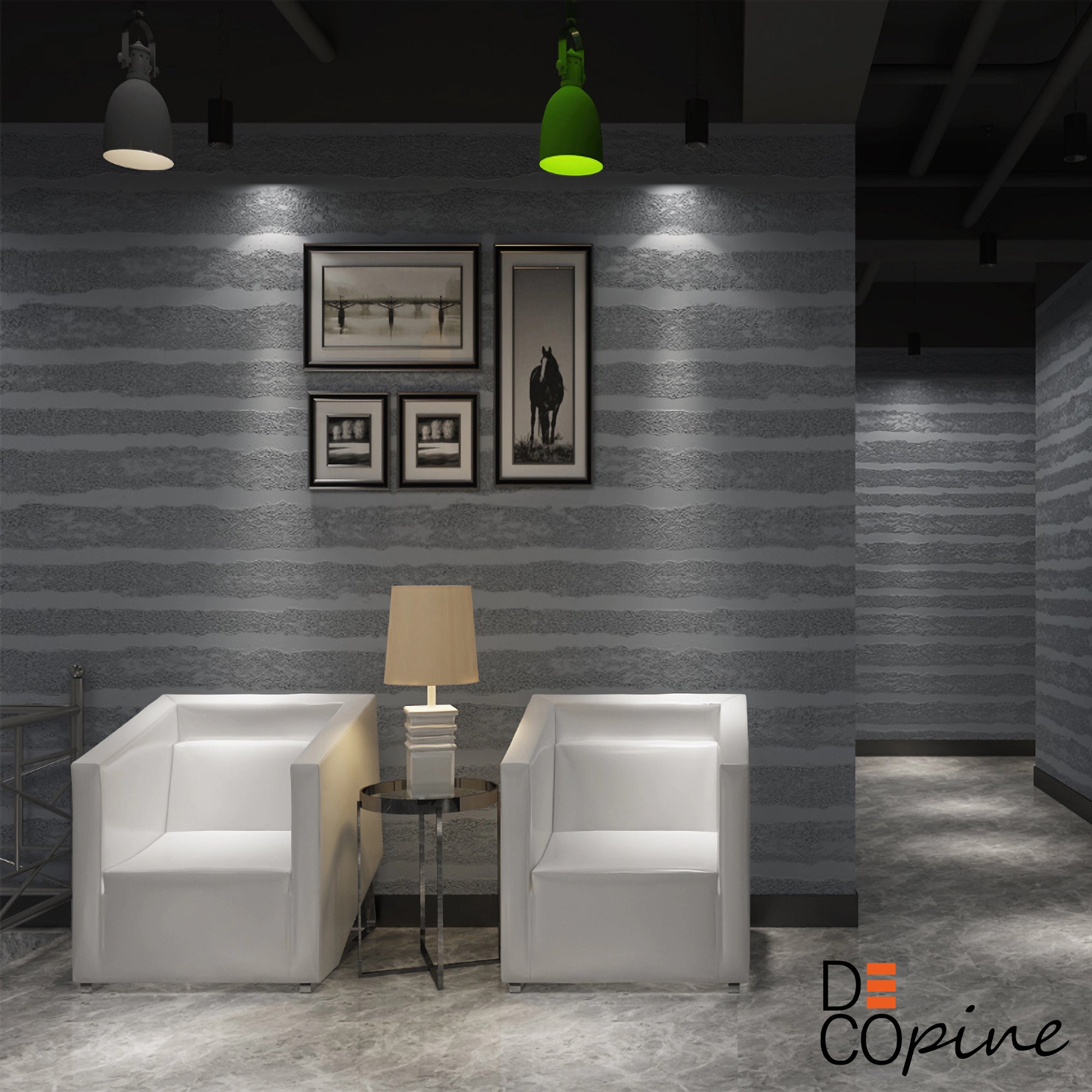 3D Self-Adhesive Wallpaper – Embossed Texture – Grey – 60×280 cm