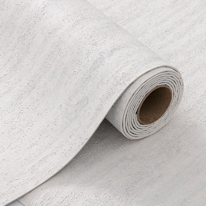 Papier Peint Auto-adhésif Effet Travertin – Gris Clair – 60×280 cm