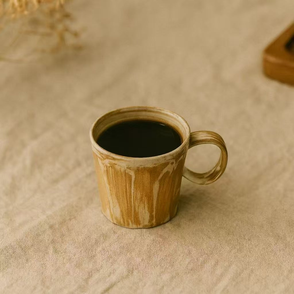 Ceramic Coffee Mug – Beige – Handmade – 170 ml