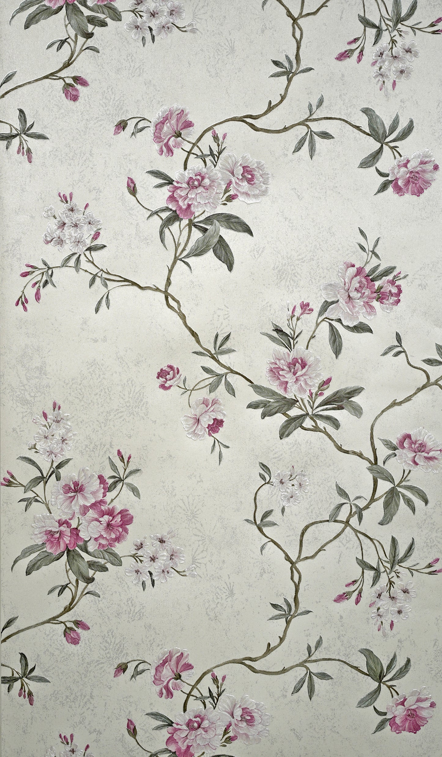 Decopine Floating Garden Non-Woven Wallpaper - White