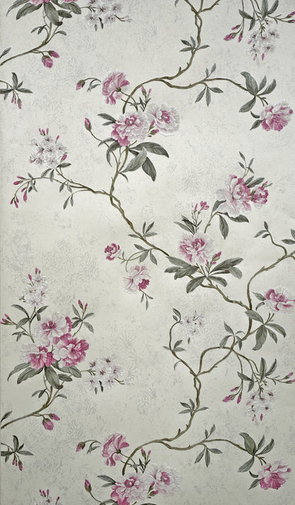 Decopine Floating Garden Non-Woven Wallpaper - White