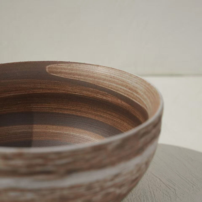 Bol en céramique artisanale beige nuancé – Ø13,5 cm | Decopine