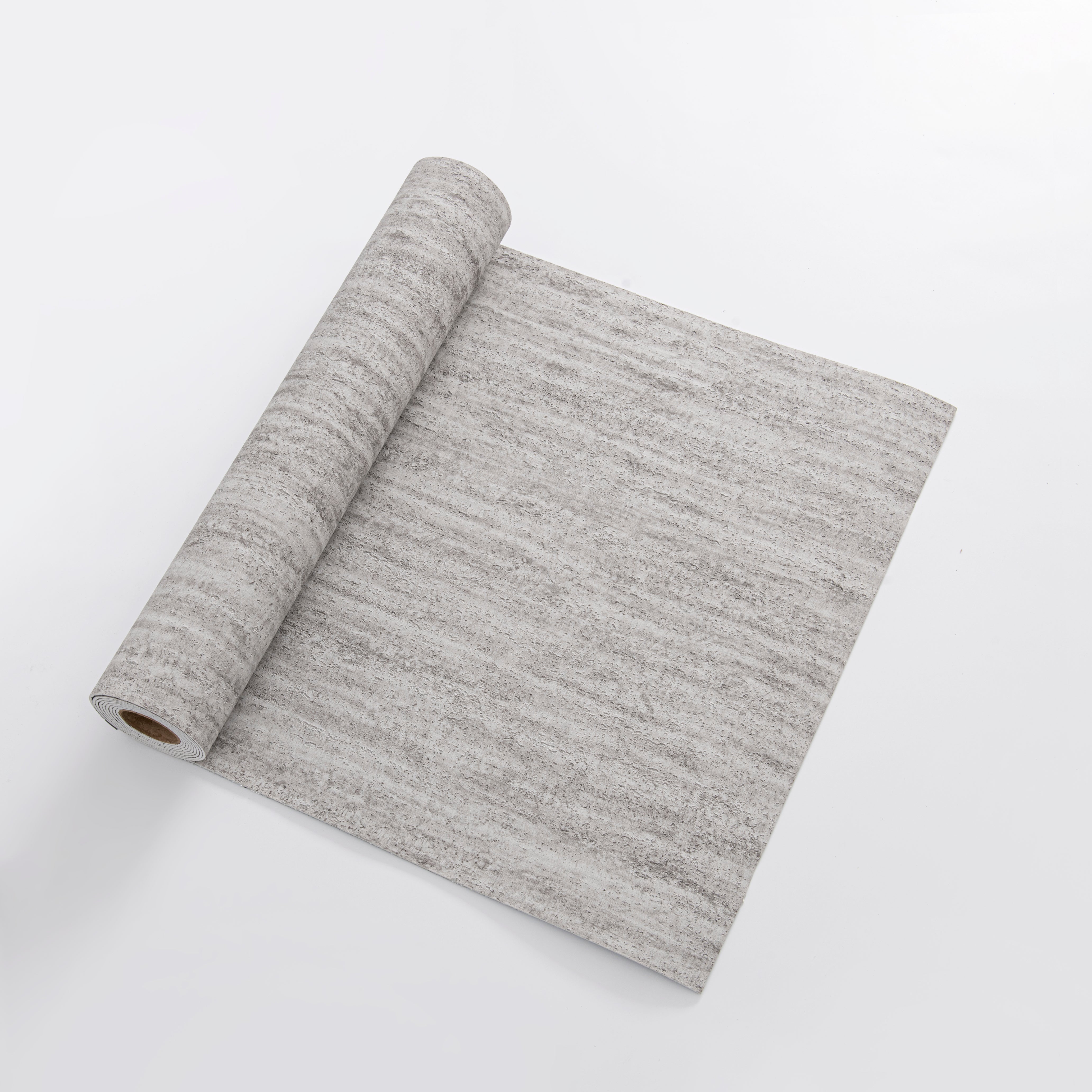 Self-Adhesive Travertine Effect Wallpaper – Mineral Grey – 60×280 cm