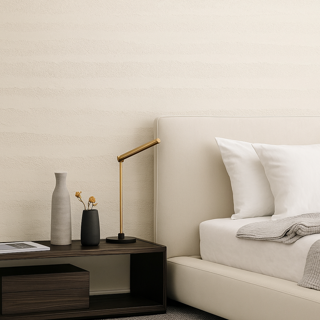 Self-Adhesive 3D Wallpaper – Embossed Texture – White – 60×280 cm