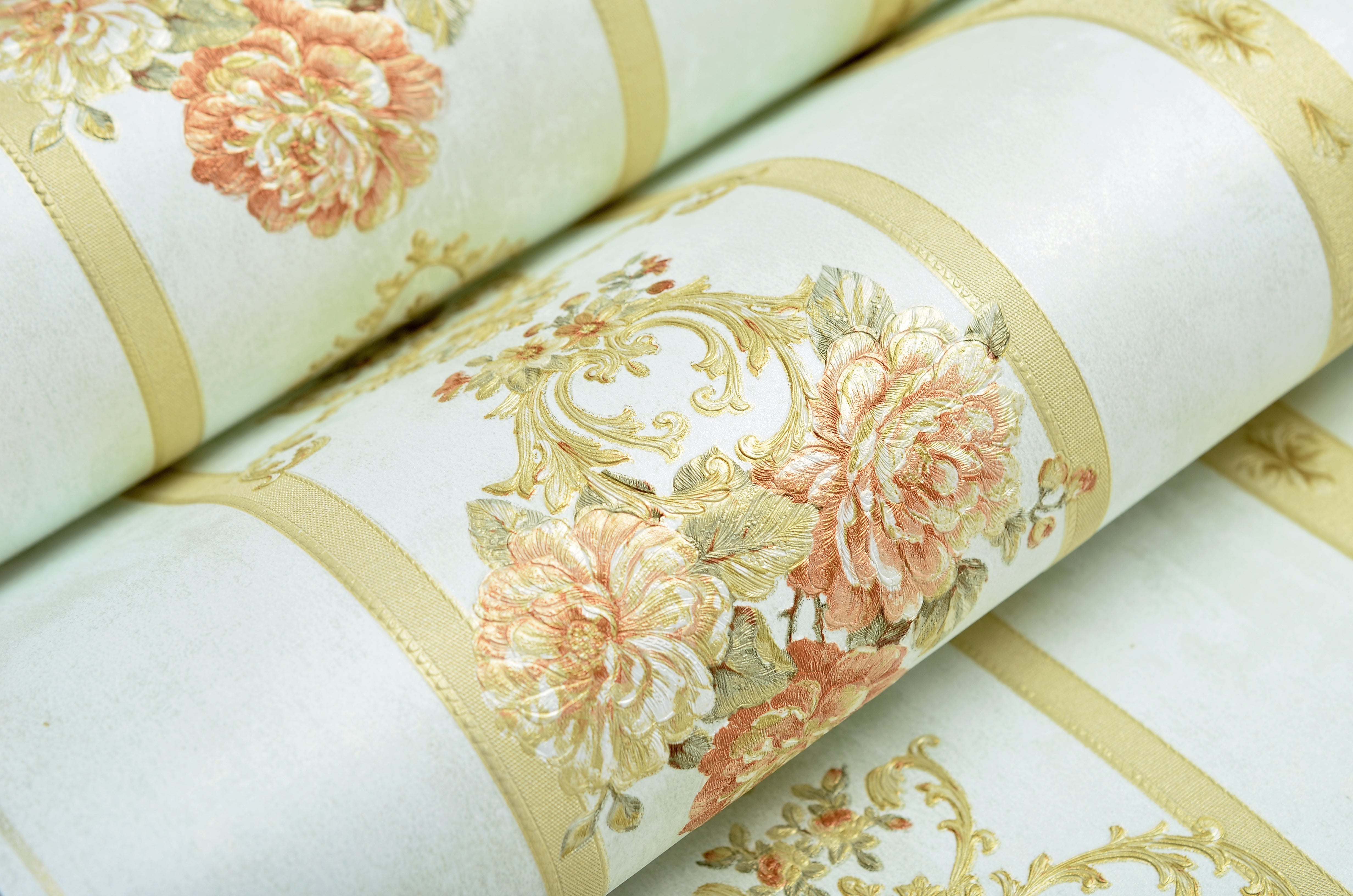 Non-Woven Wallpaper Royal Ribbon – Pale Blue – 0.53 x 10m