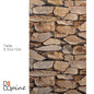 Tapete in Natursteinoptik – Beige- und Brauntöne – 0,53 x 10 m – Rustikaler Stil