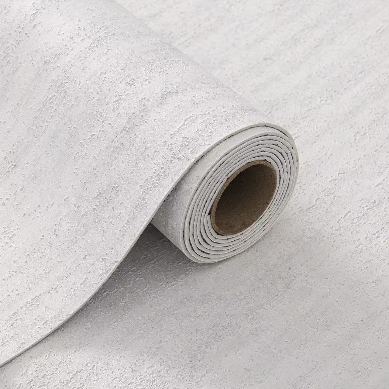 Papier Peint Auto-adhésif Effet Travertin – Blanc - 60x280 cm