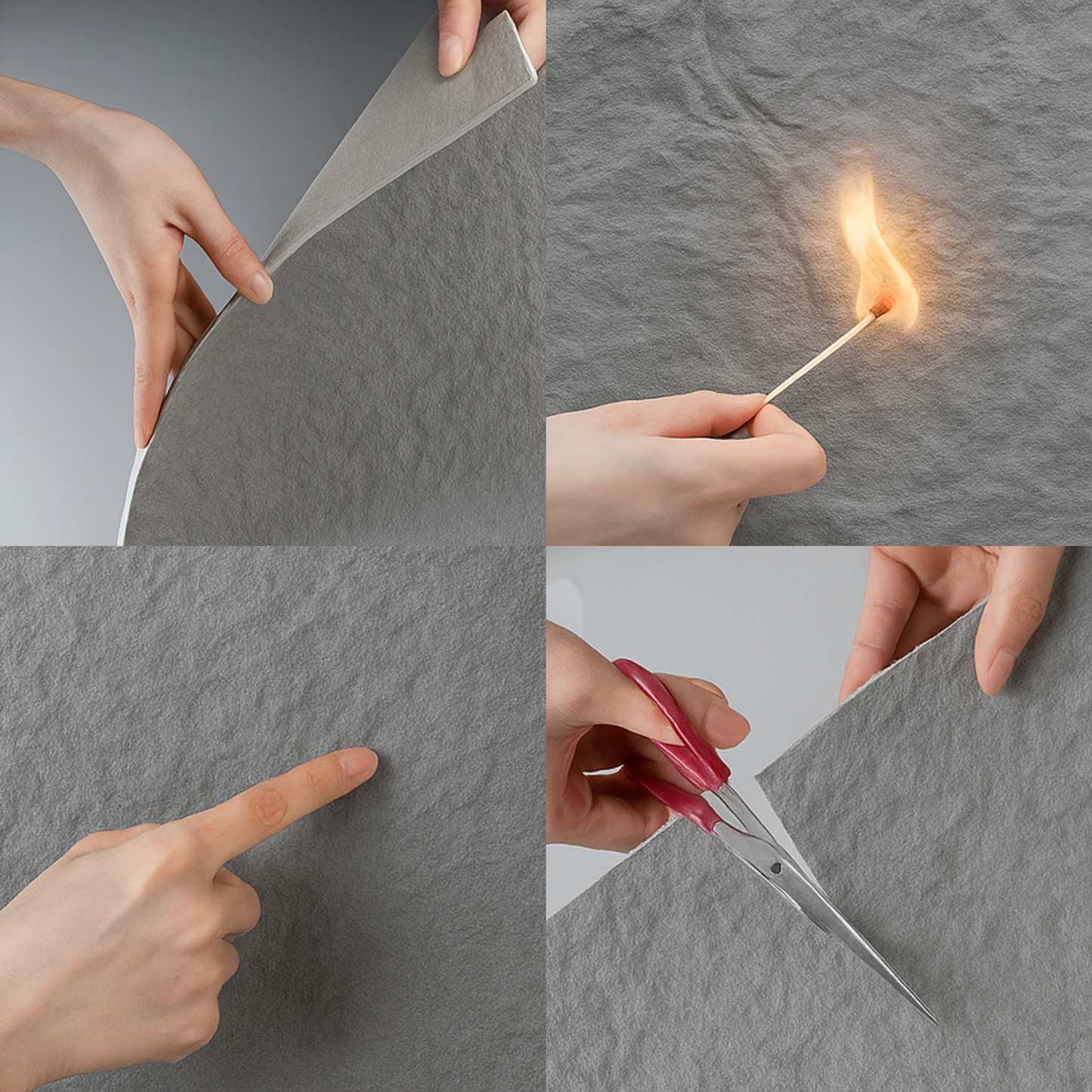 Panneau Mural Souple en Pierre Naturelle – Noir Minéral – 60×120 cm – Lot de 4 – Decopine - B01PB04