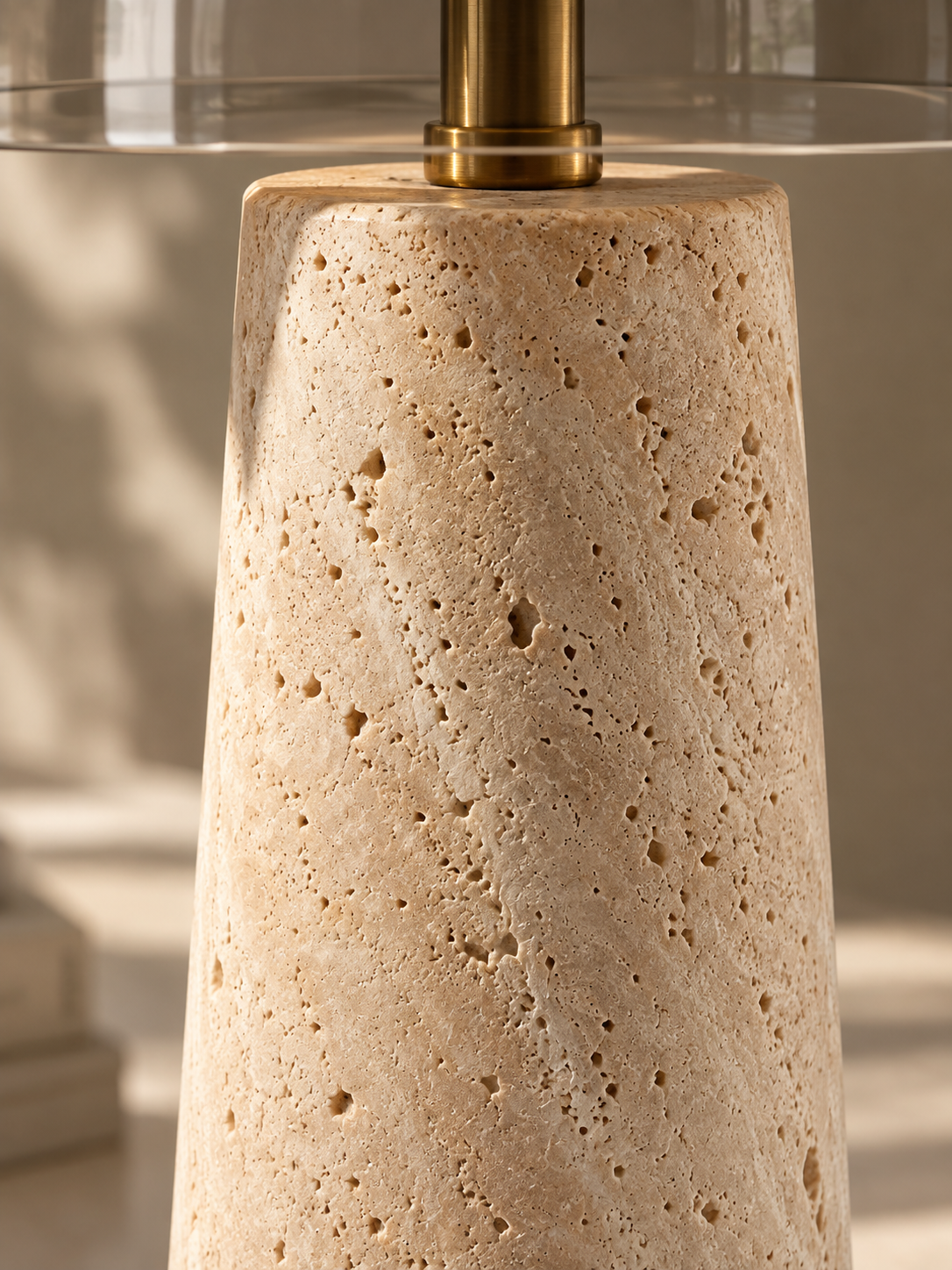 Tall Ash & Grey Smoked Glass Table Lamp – ÉLOISE02 – Decopine (Available for pre-order)