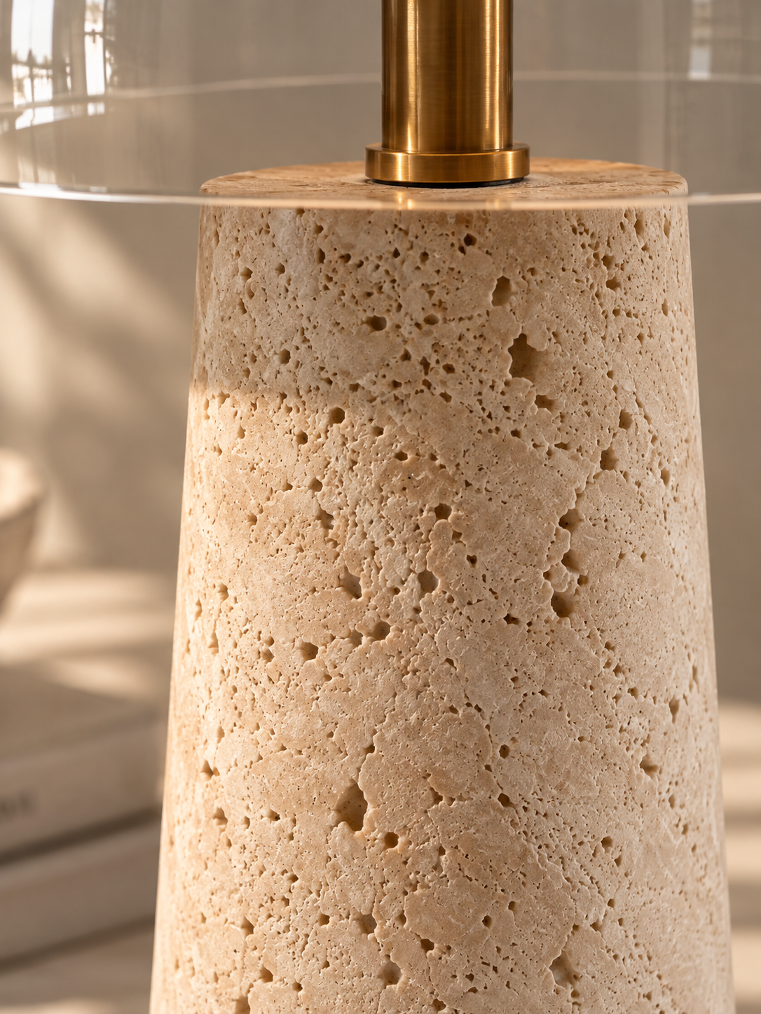 Tall Ash & Grey Smoked Glass Table Lamp – ÉLOISE02 – Decopine (Available for pre-order)