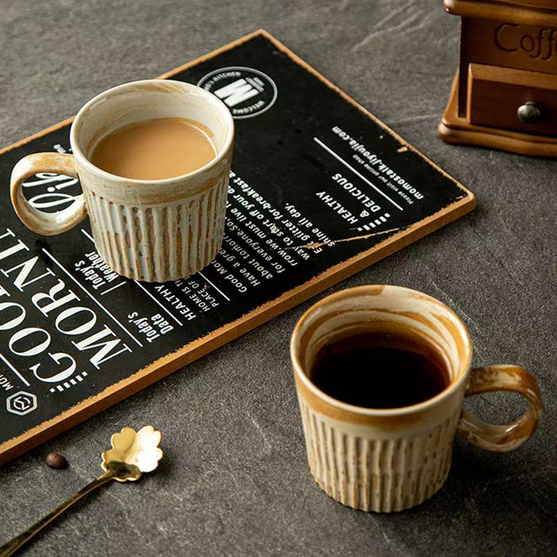 Ceramic Coffee Cup – Beige – Handmade – 170 ml