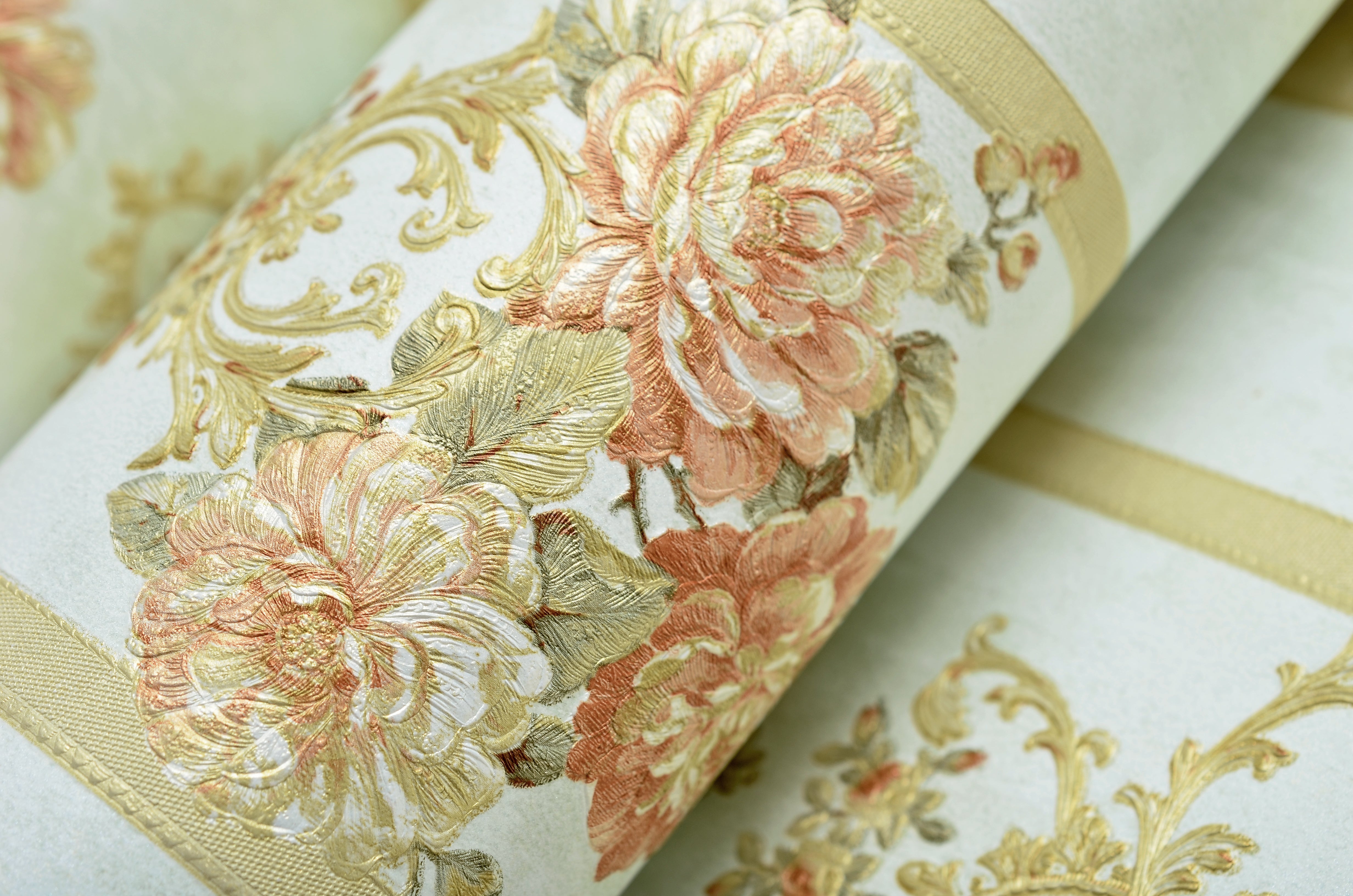 Non-Woven Wallpaper Royal Ribbon – Pale Blue – 0.53 x 10m