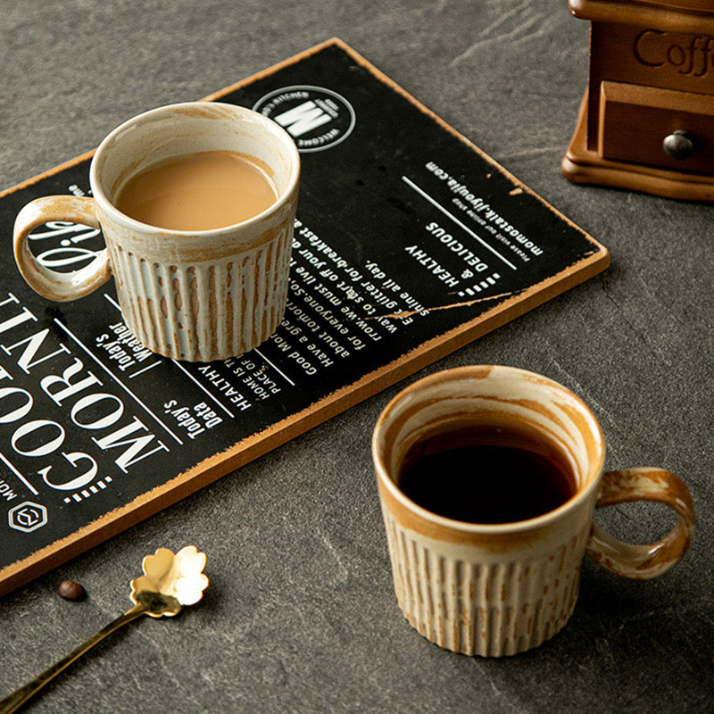 Lot de 2 Tasses en Céramique – Collection Naturelle (170 ml)