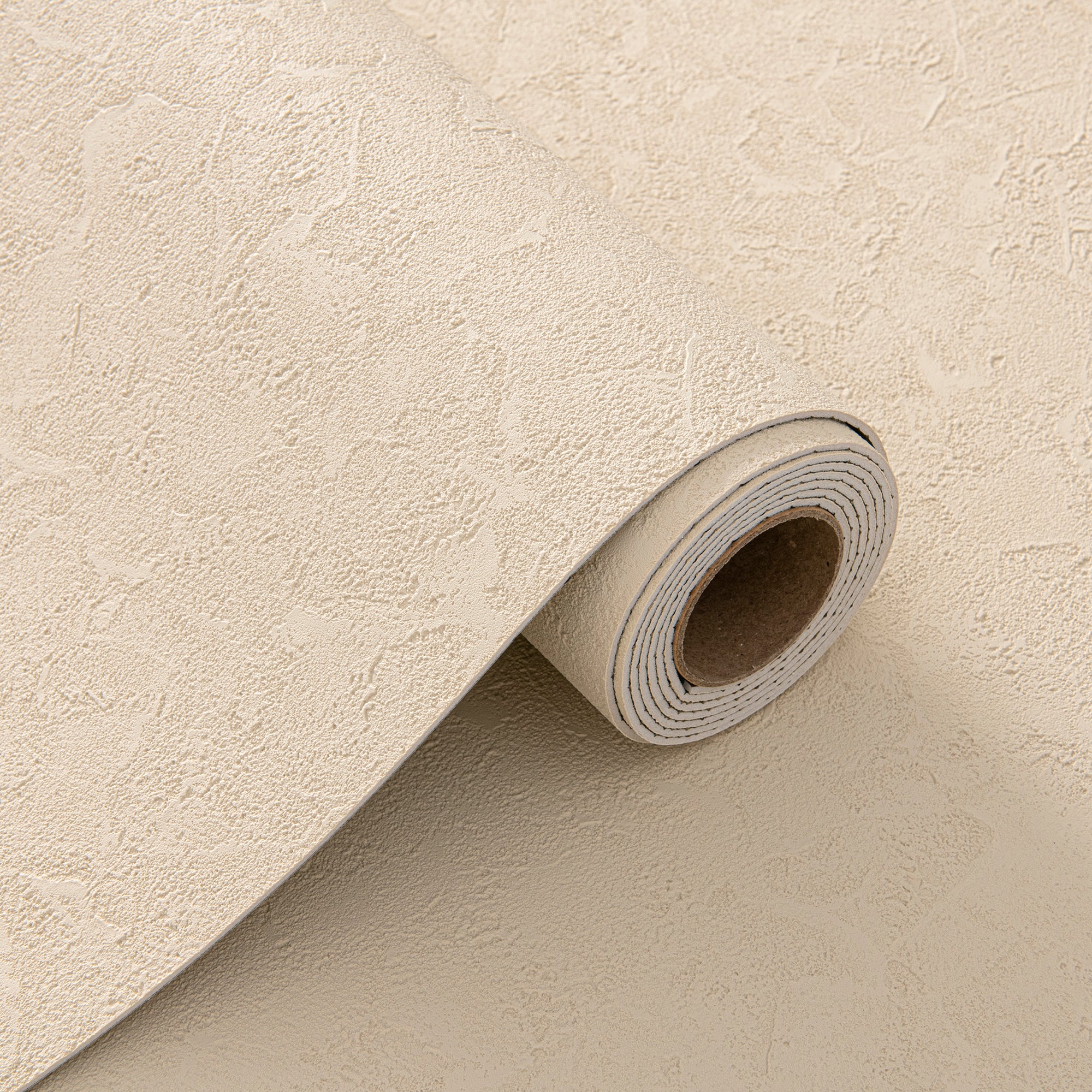 3D Self-Adhesive Wallpaper – Fine Textured Embossed – Ivory Yellow – 60×280 cm