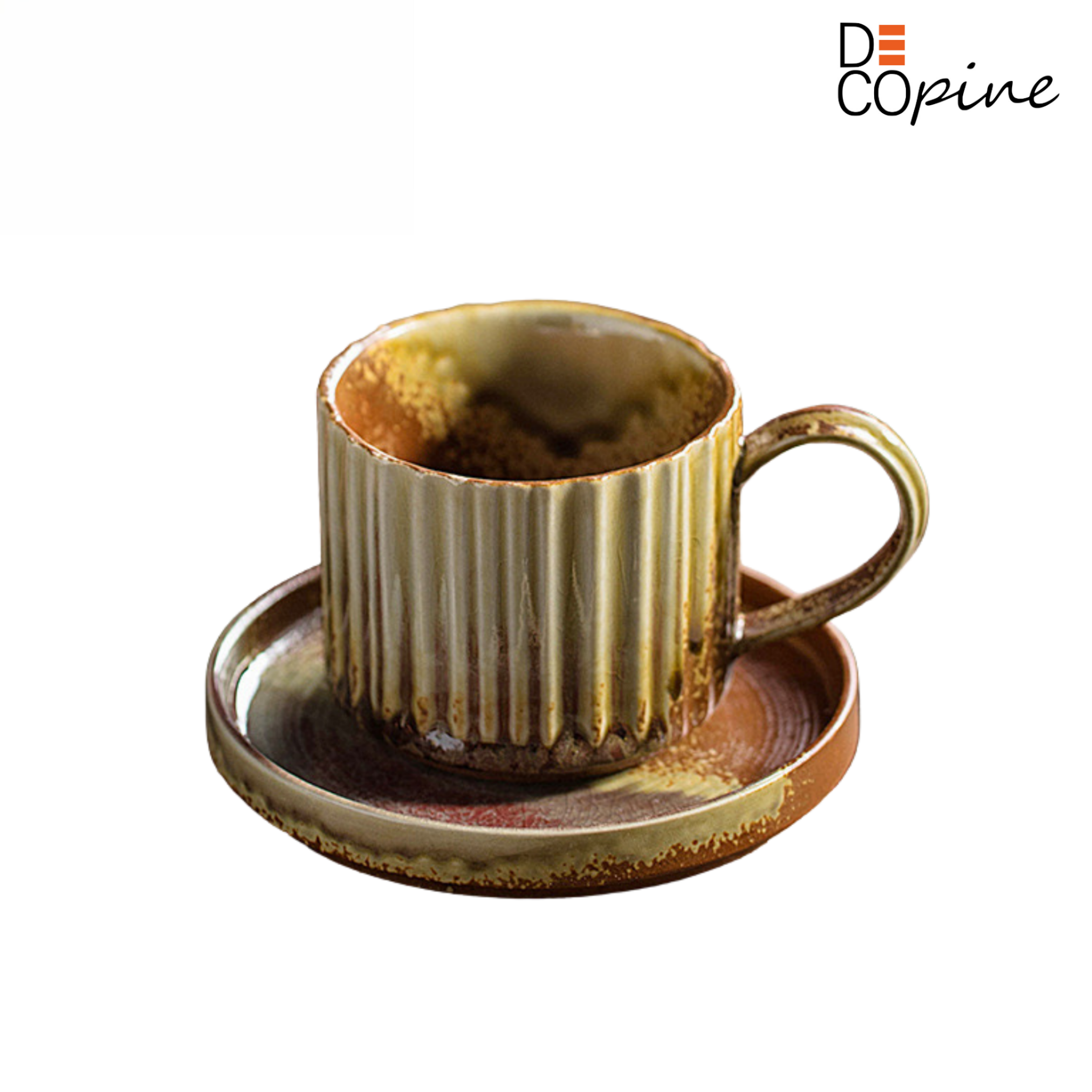 Red Ceramic Coffee Mug – Handmade – 250 ml