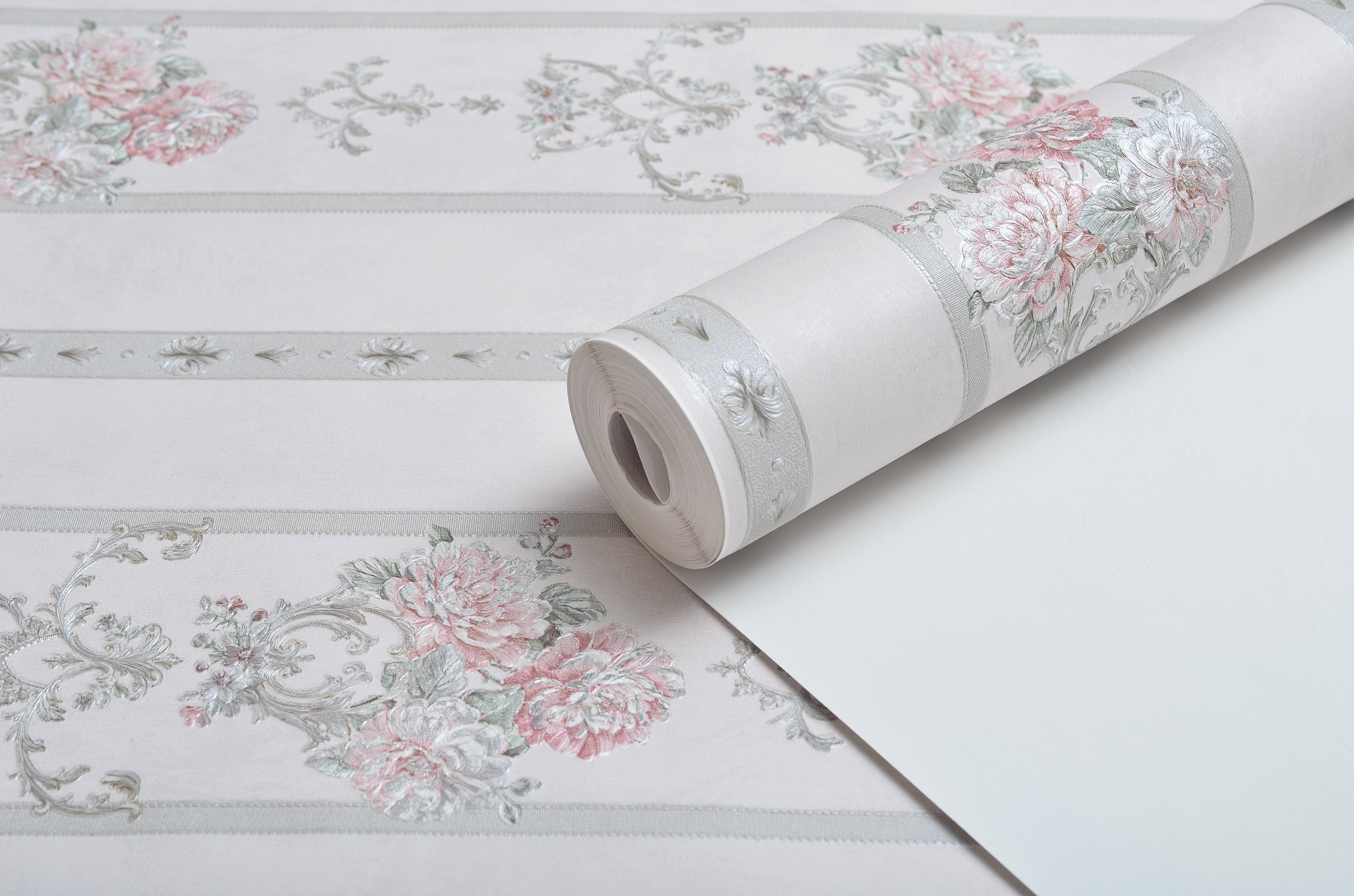 Non-Woven Wallpaper Royal Ribbon – Powder Pink – 0.53 x 10m