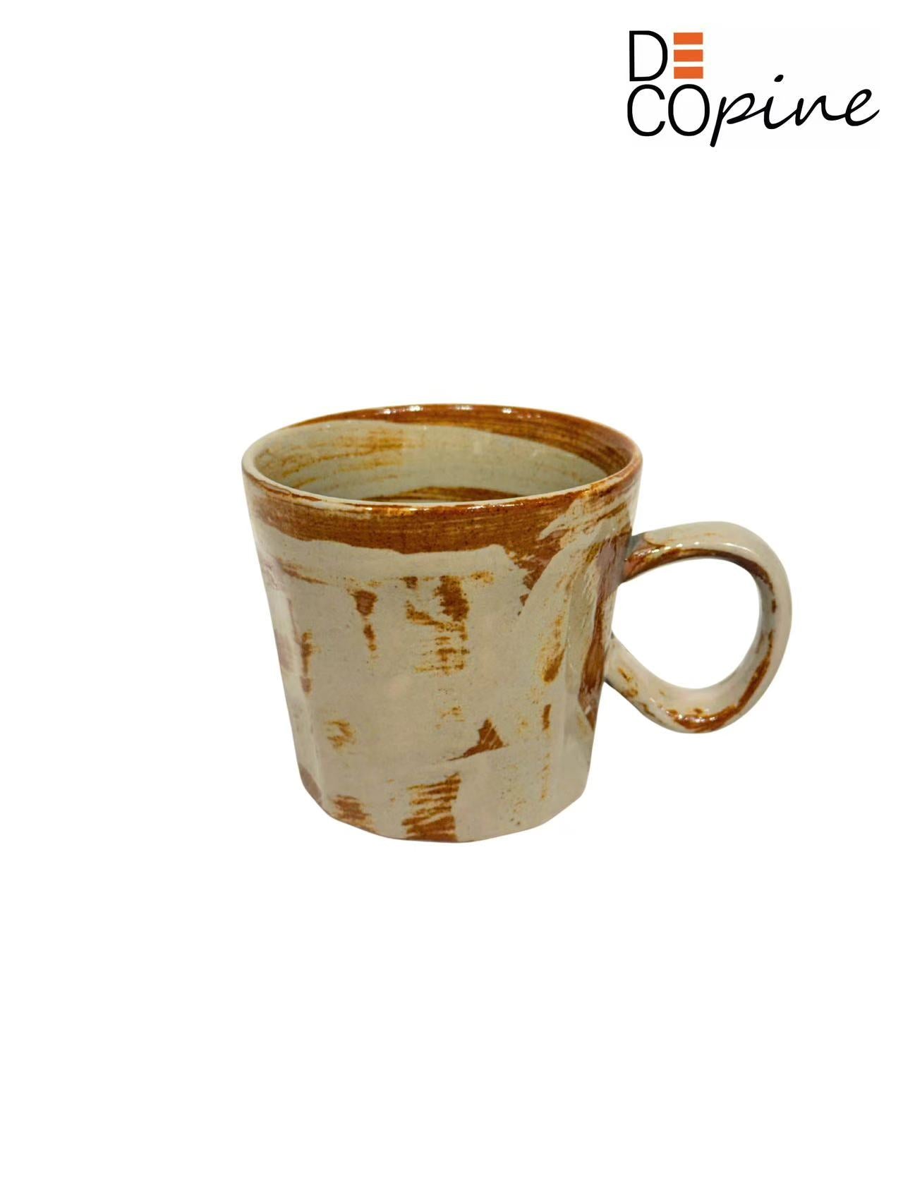 Ceramic Coffee Mug – Beige – Handmade – 170 ml