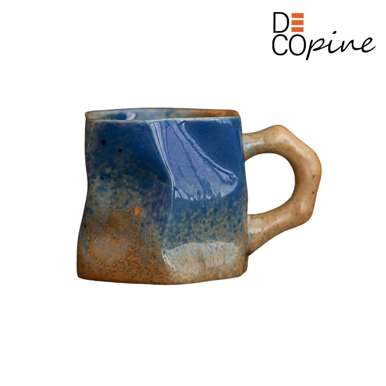 Ceramic Coffee Mug – Blue Gradient – Handmade – 300 ml