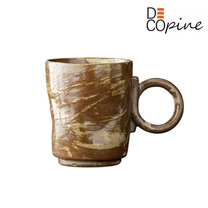 Tasse à Café en Céramique – Marron – Fait main – 150 ml
