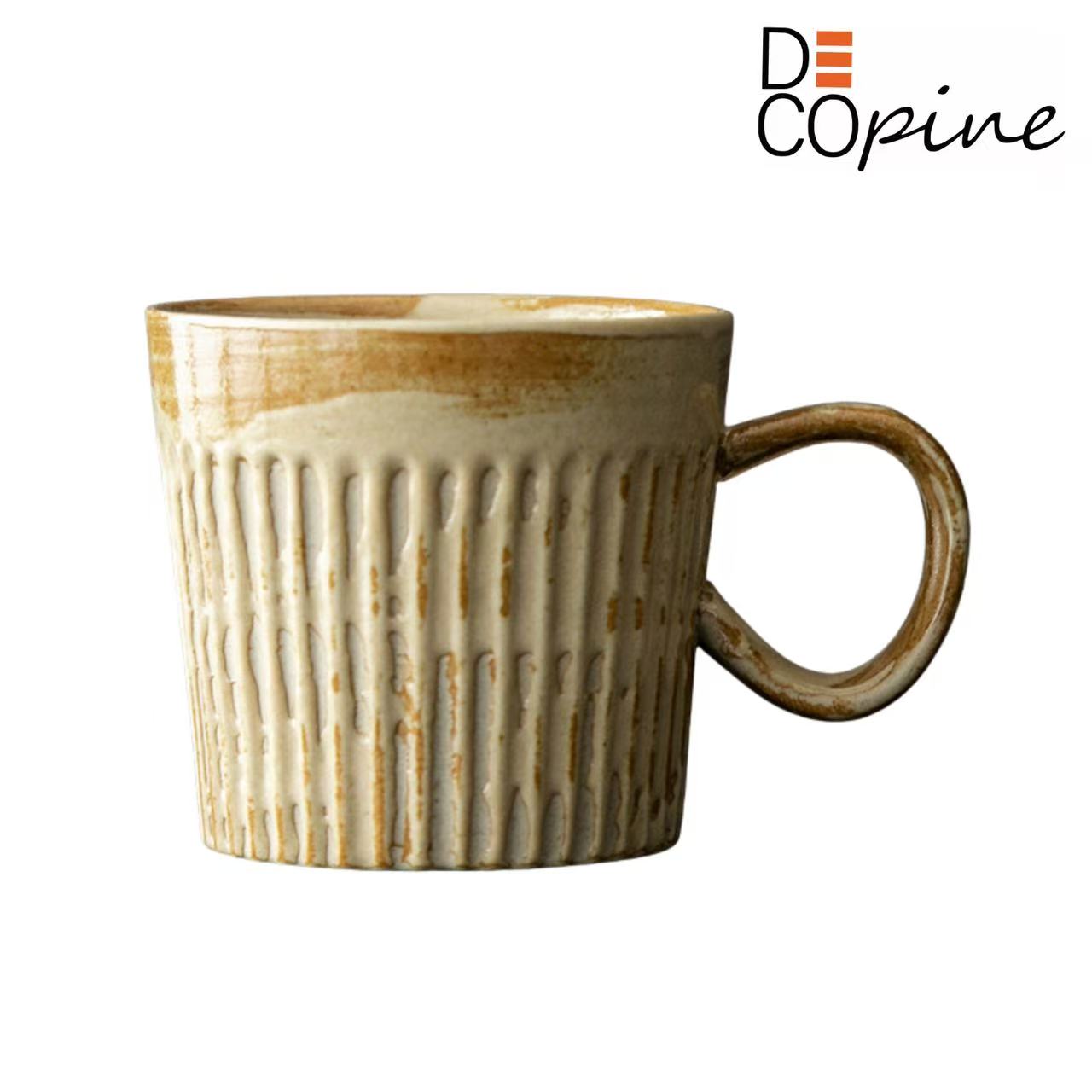 Ceramic Coffee Cup – Beige – Handmade – 170 ml