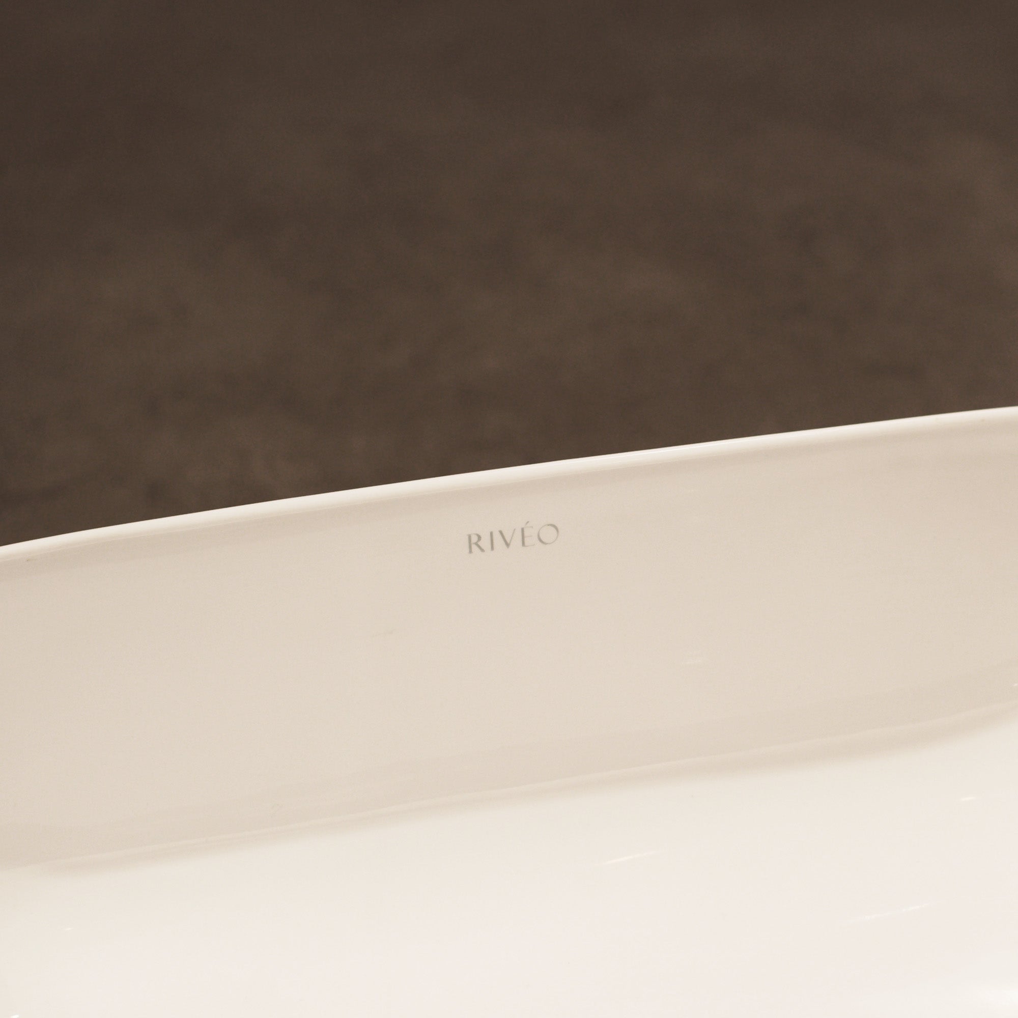 RIVÉO Square Rounded Countertop Basin – 385 × 385 mm – With Drain