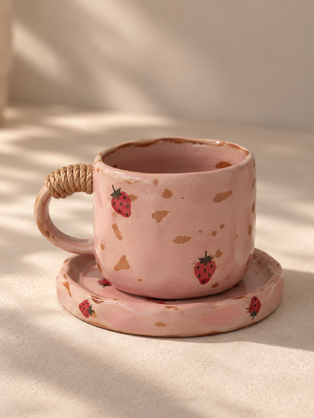 Ceramic Coffee Mug – Gradient White – Handmade – 300 ml