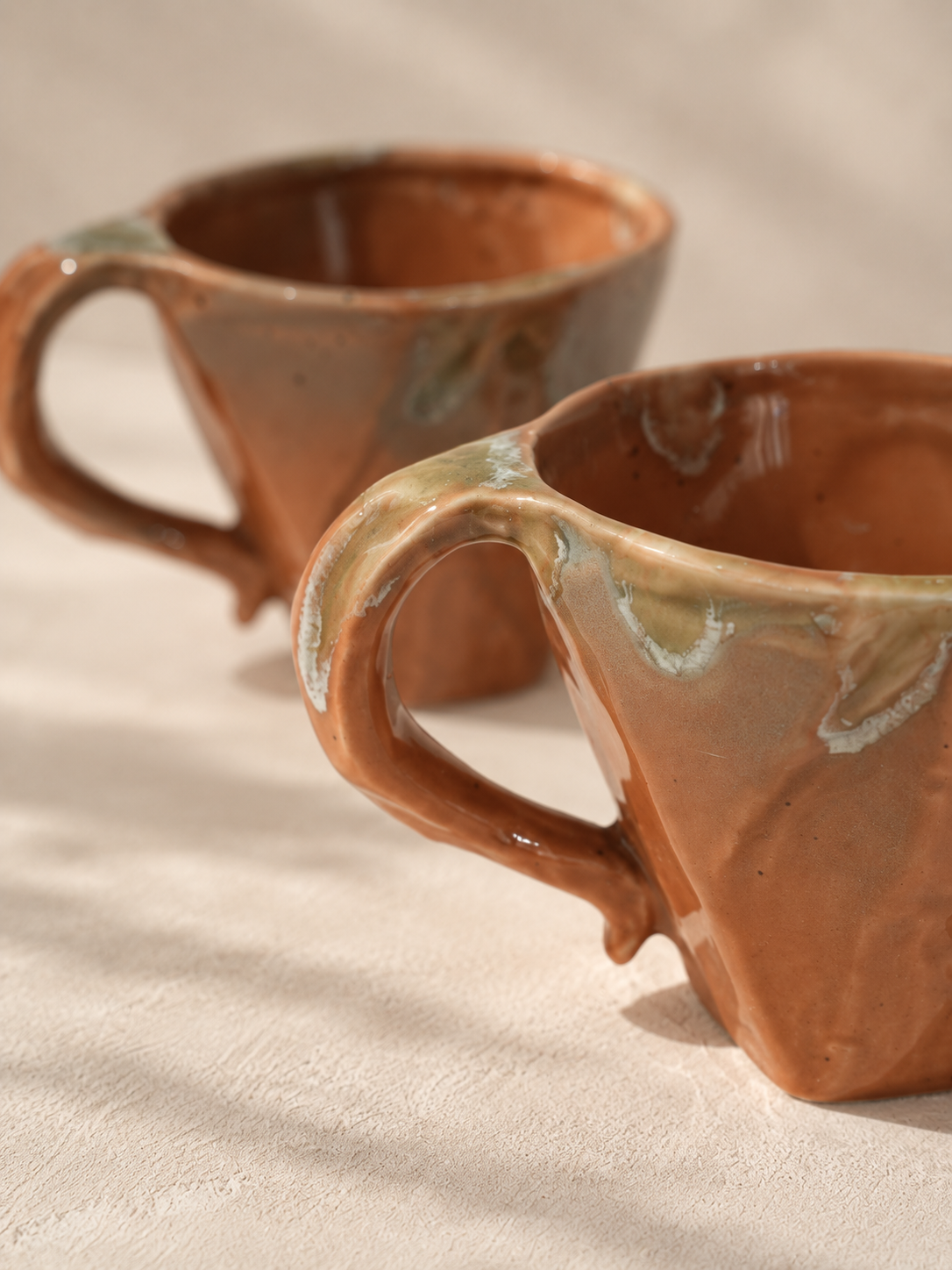 Ceramic Coffee Mug – Gradient White – Handmade – 300 ml