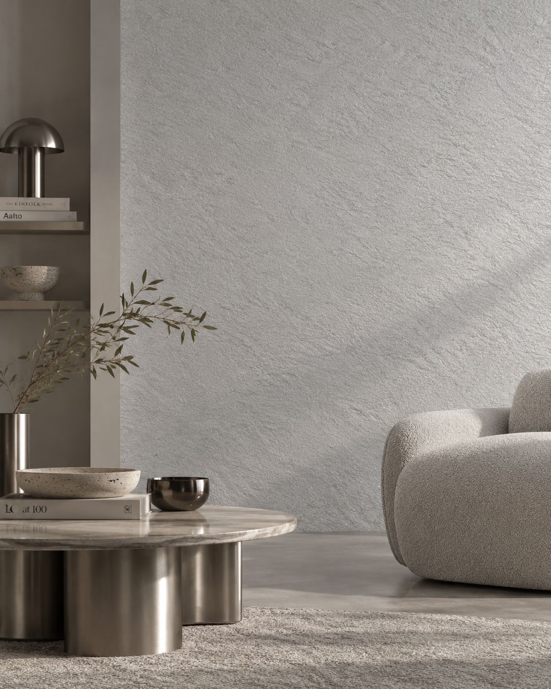 Flexible Natural Stone Wall Panel – Mineral Grey – 60×120 cm – Pack of 4 – B01PG03