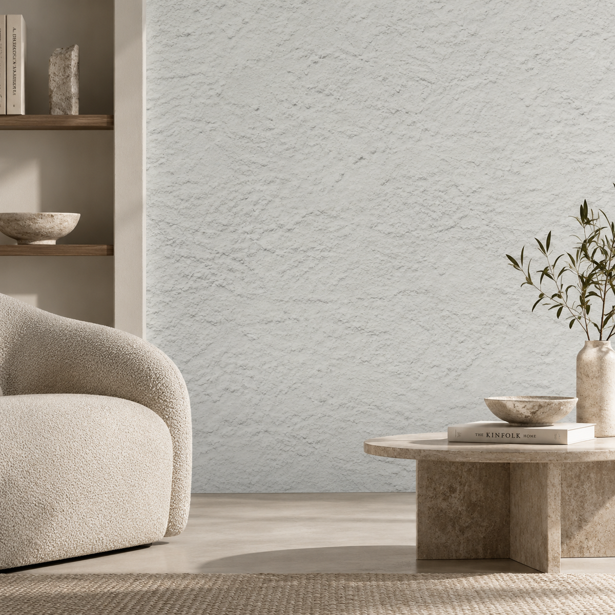 Flexible Natural Stone Wall Panel – Linen White – 60×120 cm – Lot of 4 – B01PW02