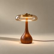 Tall Table Lamp in Ash & Cognac Glass – ÉLOISE02 – Decopine