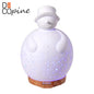 DecopineⓇ Diffusor für ätherische Öle – Schneemann-Design aus Keramik – LED-Luftbefeuchter (24 cm)