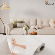 3D Self-Adhesive Wallpaper – Fine Textured Relief – White – 60×280 cm