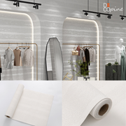 Self-Adhesive 3D Wallpaper – Embossed Texture – White – 60×280 cm
