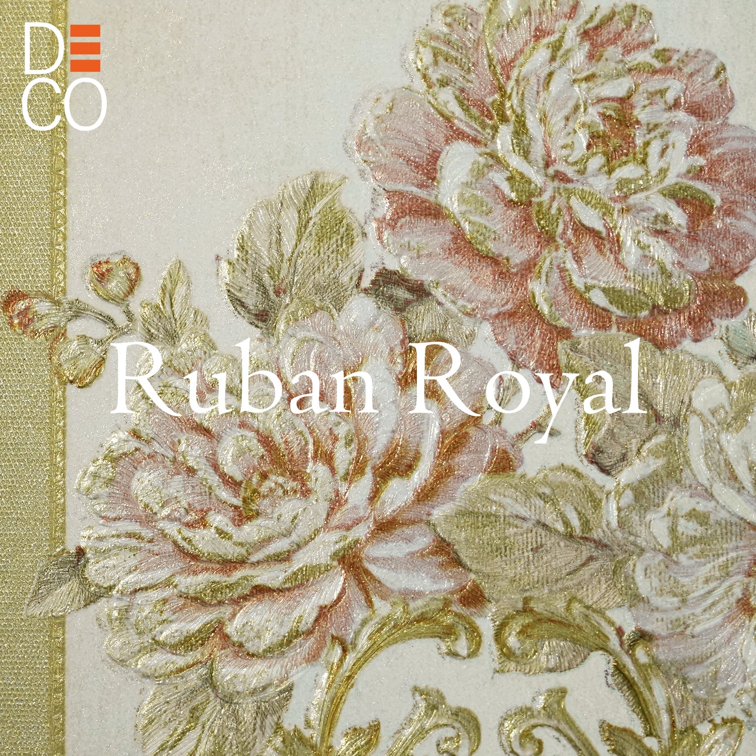 Non-Woven Wallpaper Royal Ribbon – Soft Beige – 0.53 x 10m