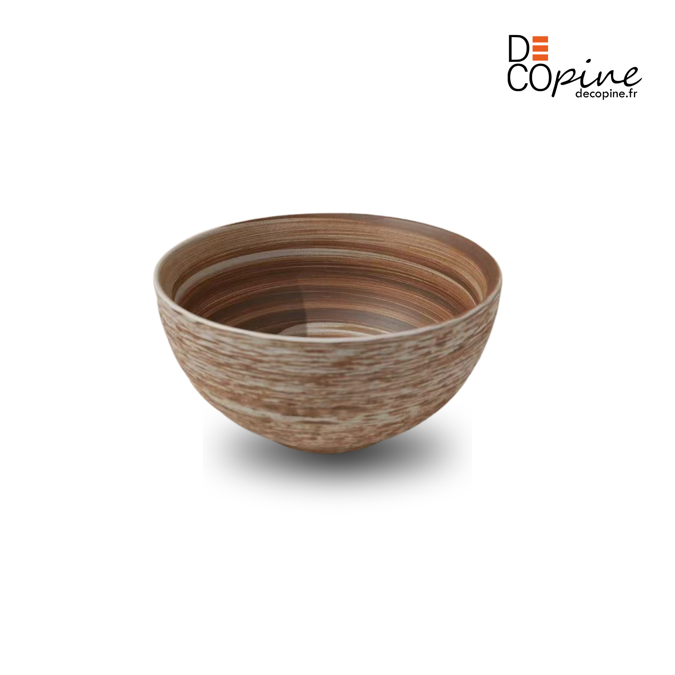Bol en céramique artisanale beige nuancé – Ø13,5 cm | Decopine