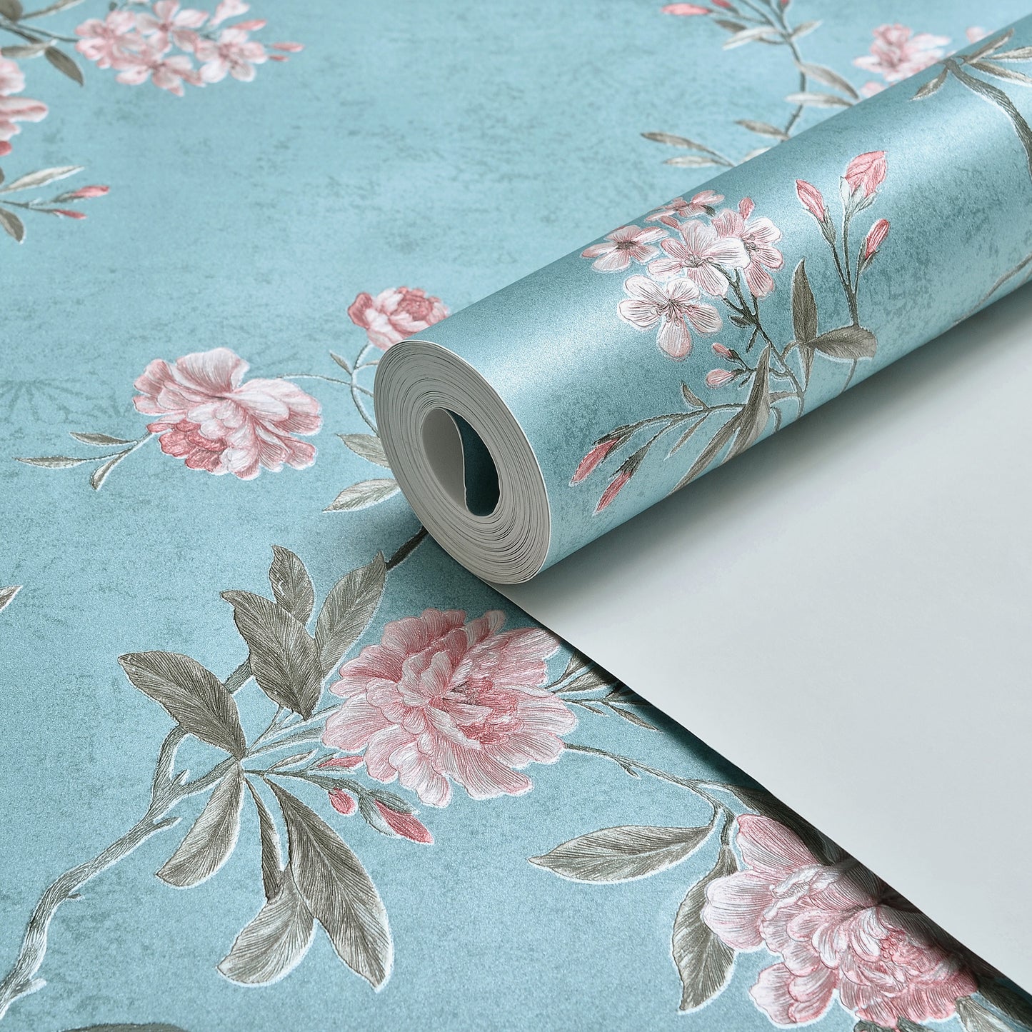 Decopine Floating Garden Vliestapete - Blau